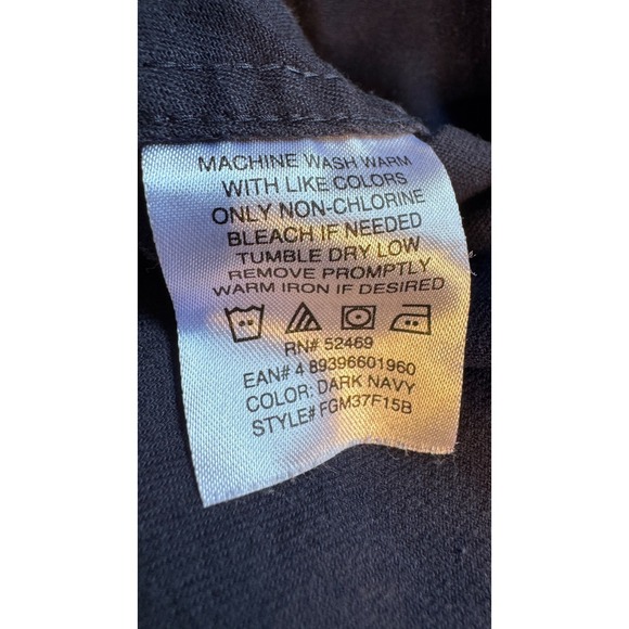 Faded Glory Dark Blue Heavyweight Long Sleeve Shirt 2XL 50/52 - Picture 9 of 10